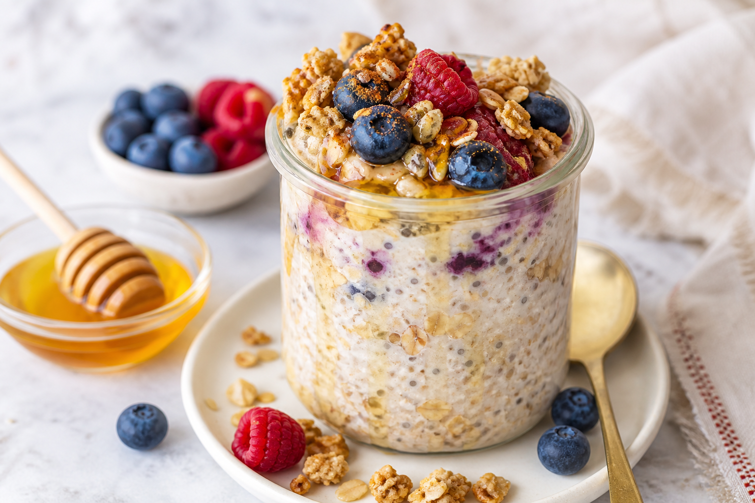 Clover Honey Overnight Oats