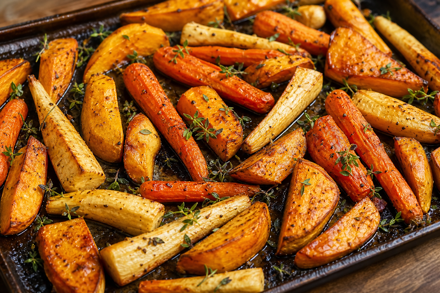Honey Roasted Root Vegetables