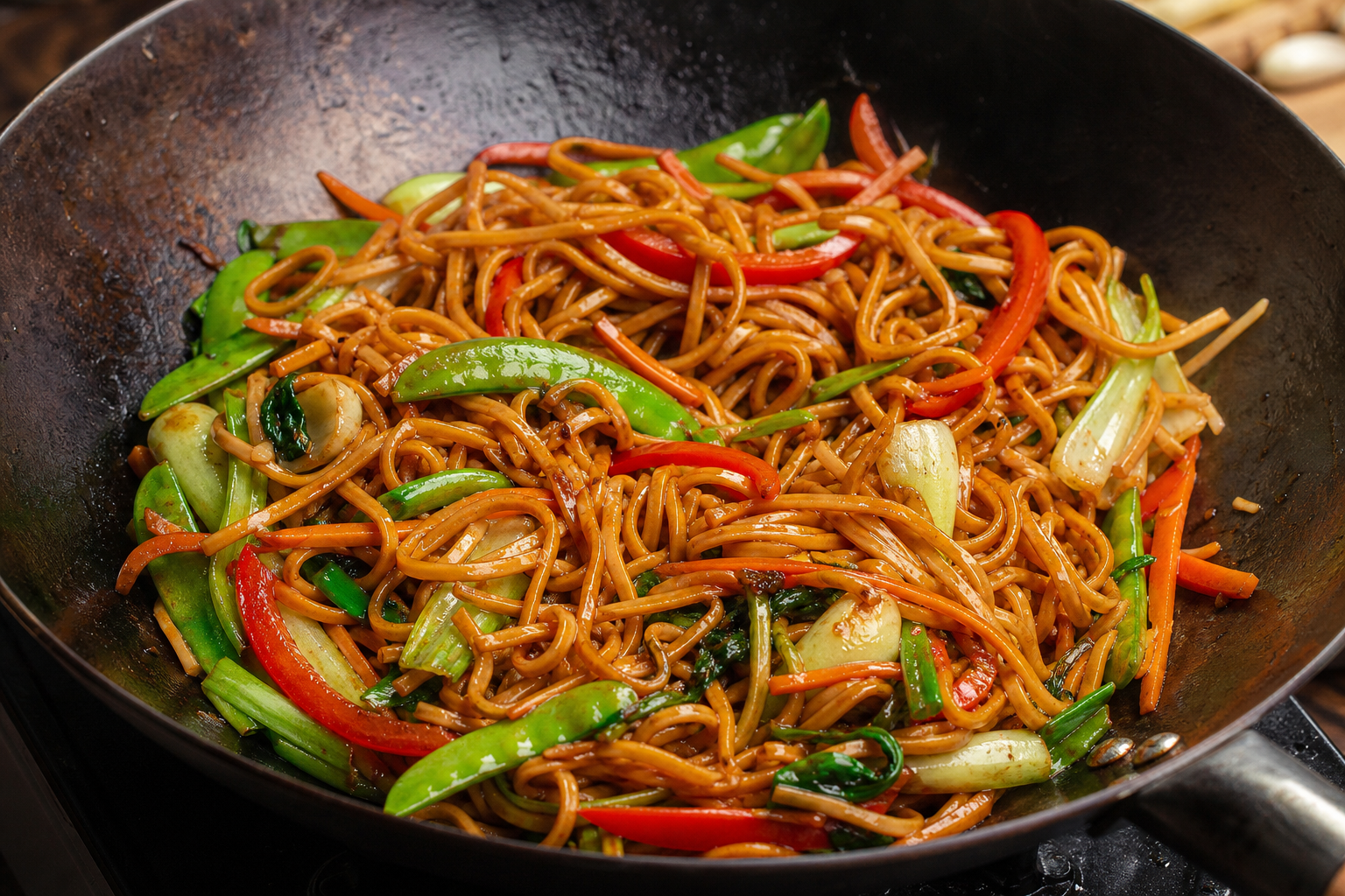 Honey Soy Noodle Stir-Fry