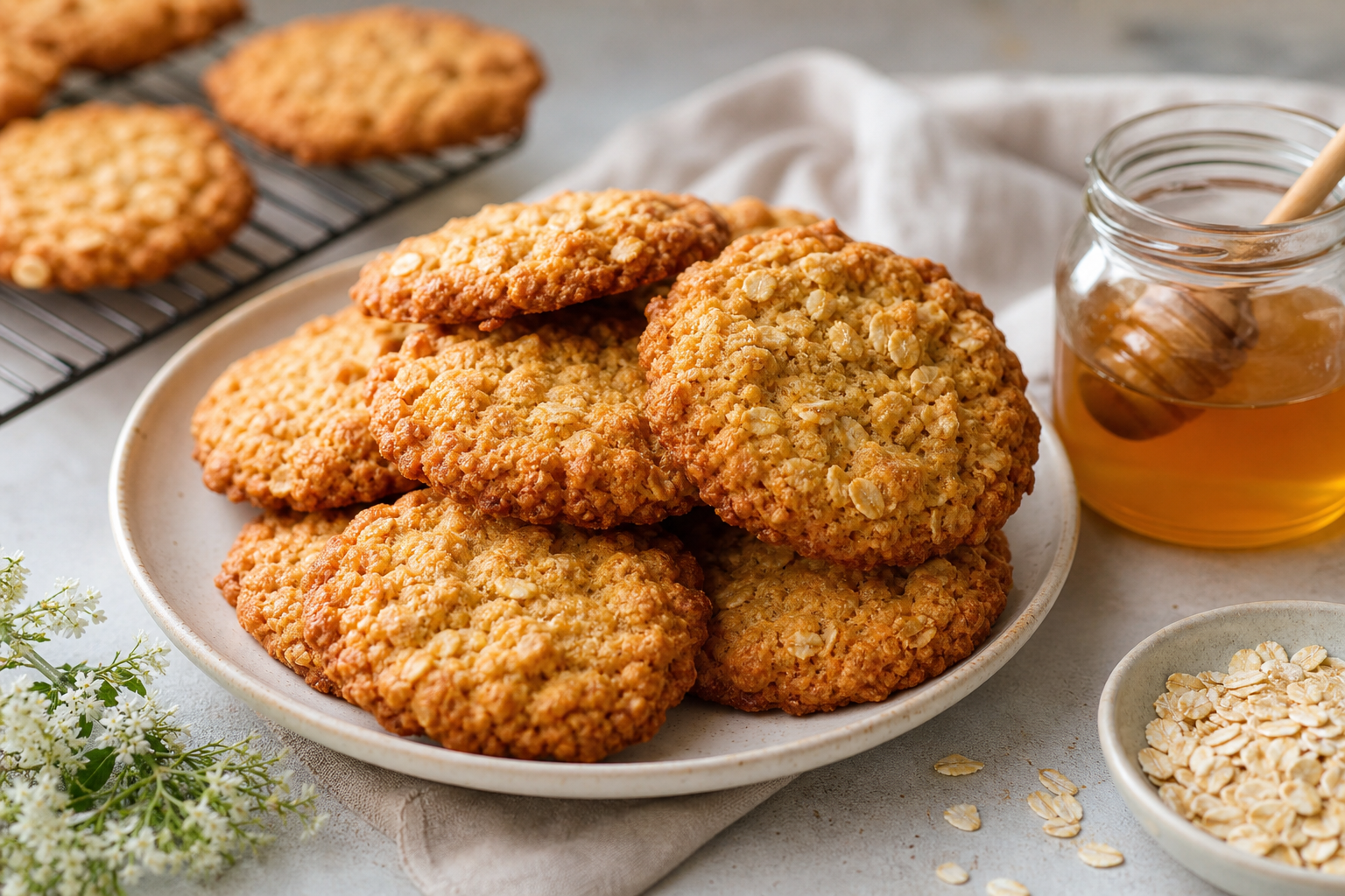 Manuka Honey ANZAC Biscuits