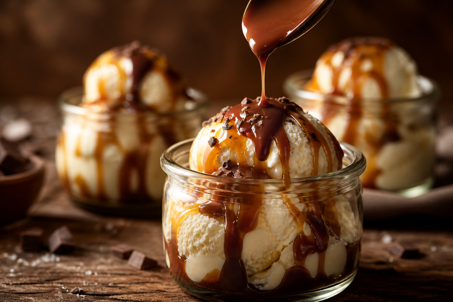 Salted Caramel Chocolate Pots