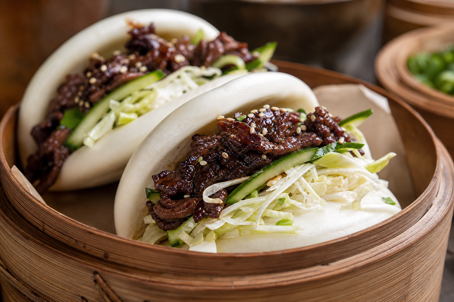 Teriyaki Jerky Bao Buns